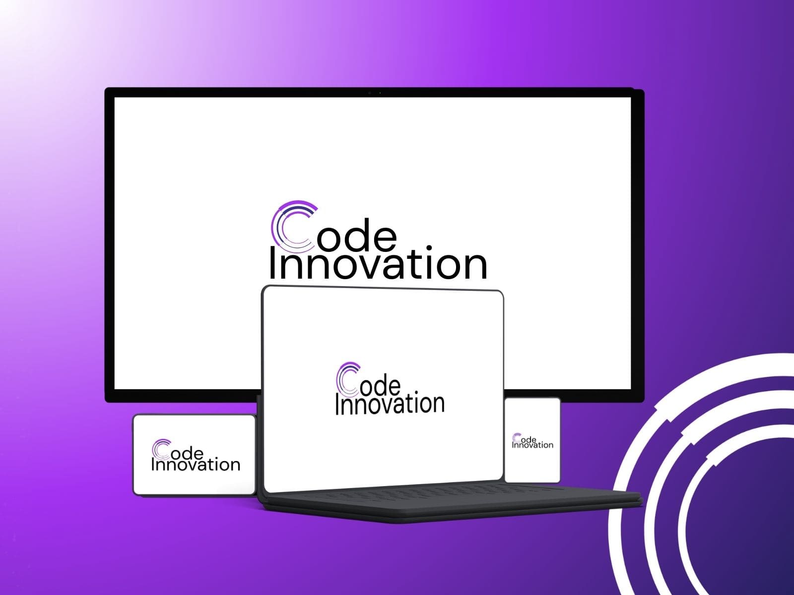 Code Innovation LLC Logo in Responsive screen - Web Design and Website Development Company in Dubai, UAE