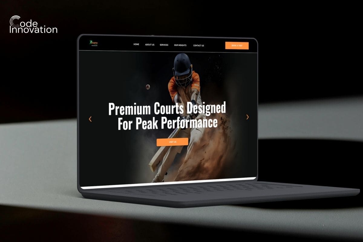 Code Innovation LLC Work - Sports Arena, Sports and lifestyle website designed that encourages community, connection, and active living.